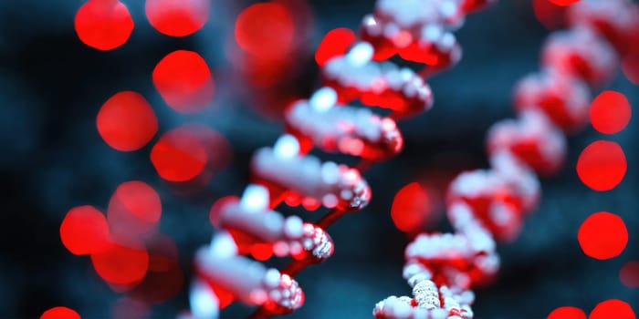 DNA helix. Generative AI. High quality photo