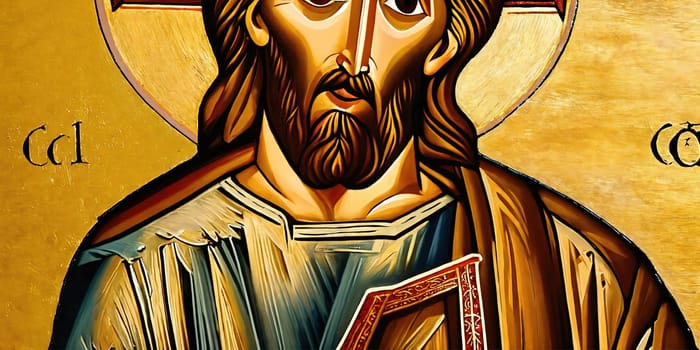 Christian icon. Generative AI. High quality photo