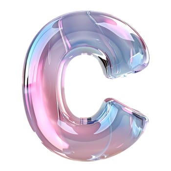 glassy pink and blue letter B for logo in the style of neumorphism, soft natural lighting, simple and elegant space, close-up, super high detaill