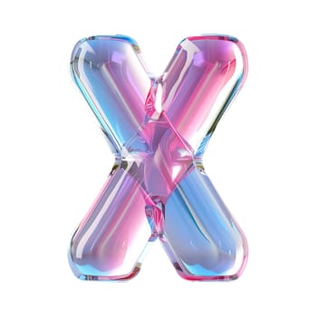 glassy pink and blue letter A for logo in the style of neumorphism, soft natural lighting, simple and elegant space, close-up, super high detaill