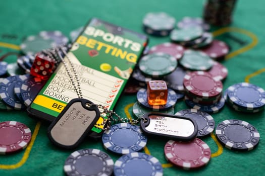 Betting on a smartphone on the background of the casino. Bets, sports betting, bookmaker