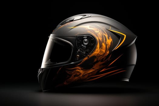 Protective Motorcycle helmet mockup. Protective helm. Generate Ai
