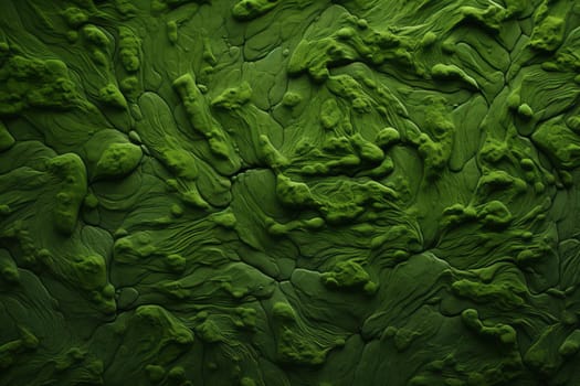 Verdant Nature green texture. Detail fresh flora. Generate Ai