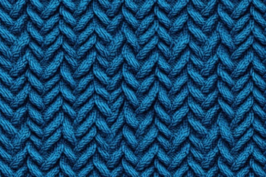 Intricate Blue sweater pattern. Blue knit. Generate Ai