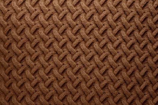 Textured Brown pattern sweater. Warm style. Generate Ai