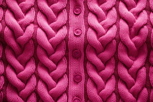 Warm Pattern pink sweater fiber. Texture design. Generate Ai