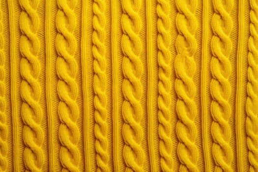 Cheerful Yellow sweater background. Art material. Generate Ai