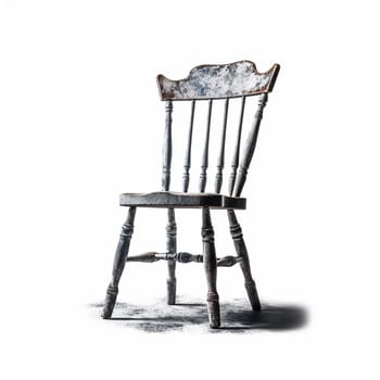Vintage chair isolated on white background.