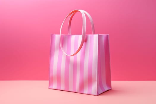 Eco-friendly Paper shopping bag. Craft box shop. Generate Ai
