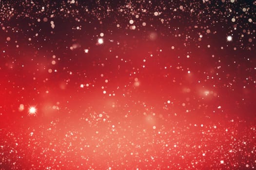 Festive Snow red christmas background. Modern season. Generate AI