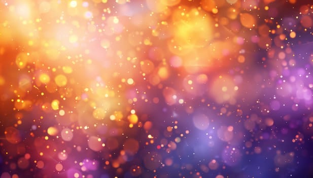 A mesmerizing blurry picture of a purple and orange background, resembling an astronomical object in space. The vibrant lights create an artistic pattern, blending science and art