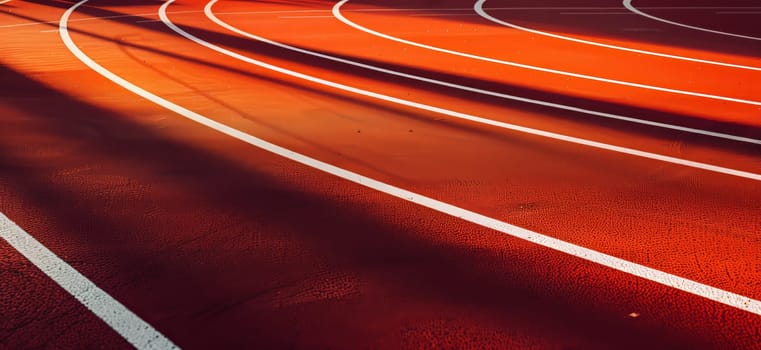 A detailed closeup image of an orange musical instrument accessory resembling a red track with white lines, set against a wooden backdrop