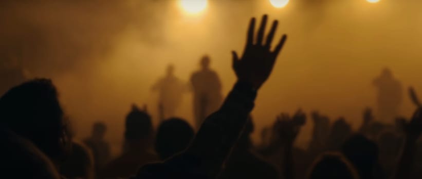 Blurry background picture of hand reaching out for God's help, good for your multimedia content background or card design