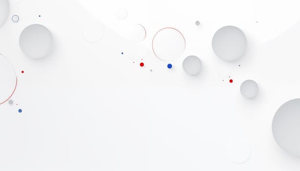 White abstract background with circles. High quality photo