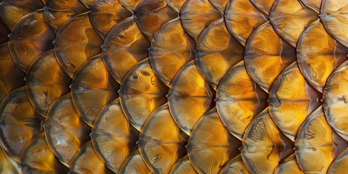 Macro detail to a fish scales, wildlife and nature concept
