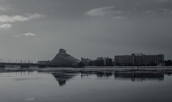 A new modern building of the national public library is one of the most-discussed architectural objects in Riga, Latvia.