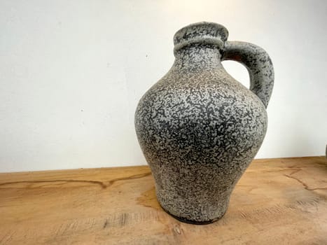 Beautiful antique pottery as part of interior house decoration good for multimedia background from java indonesia
