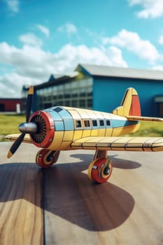 A large passenger airplane on an airport runway .