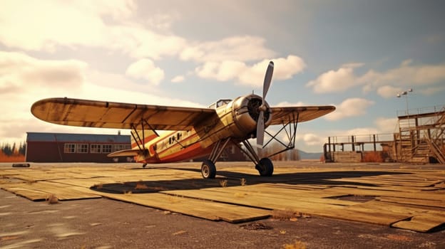 A large passenger airplane on an airport runway .