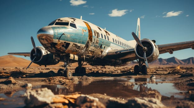 A large passenger airplane on an airport runway .