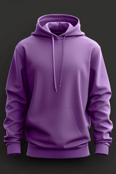 purple hoodie on a black background. illustration.