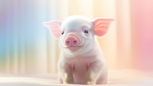 This cute baby piglet is perfect for marketing and branding. Its innocence and charm will captivate your audience, evoking warmth and joy. Add whimsy to your project with this delightful image.