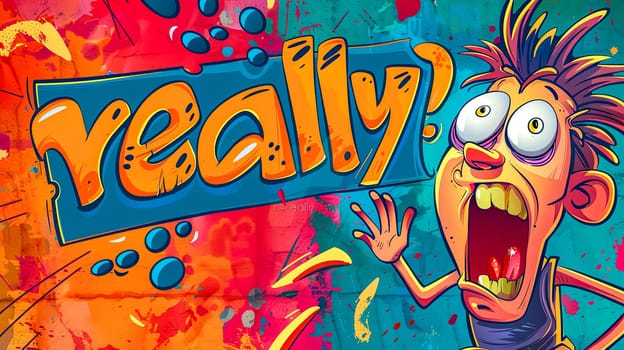 Colorful illustration of a surprised cartoon man reacting with a 'really?' speech bubble