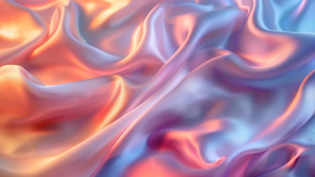 A close up of a very colorful fabric that is flowing