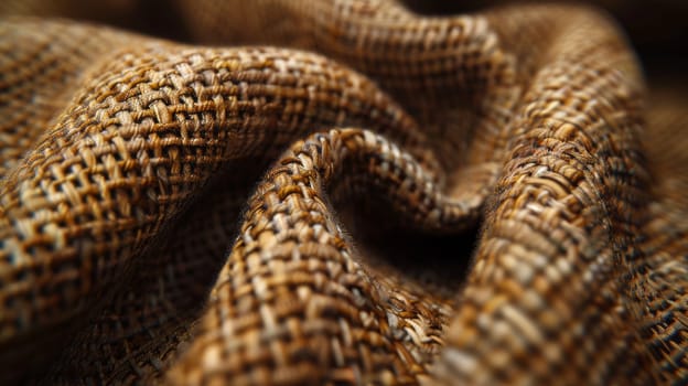 A close up of a woven fabric that is made out of wicker