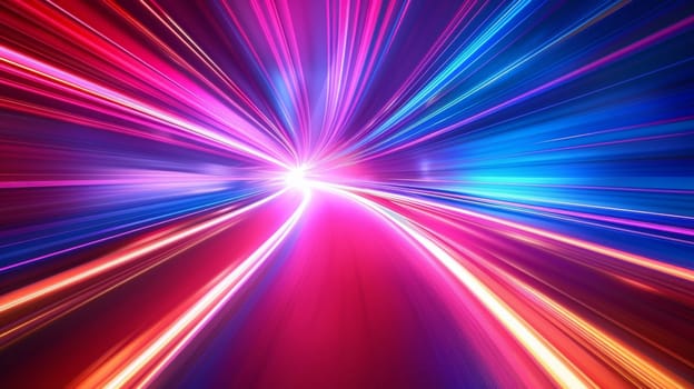 A colorful abstract background with a bright light trail