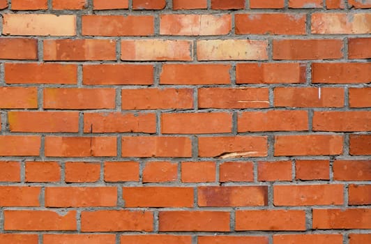 Wide angle Vintage Red brick wall Background 2
