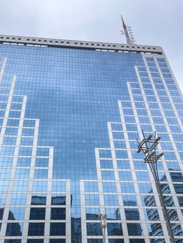 Close up modern building at Paulista Avenue, Brazil. March 12 2024