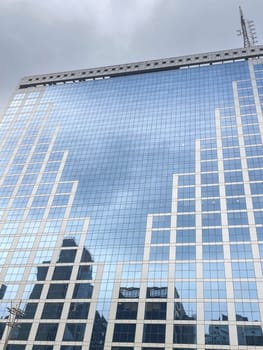 Close up modern building at Paulista Avenue, Brazil. March 12 2024