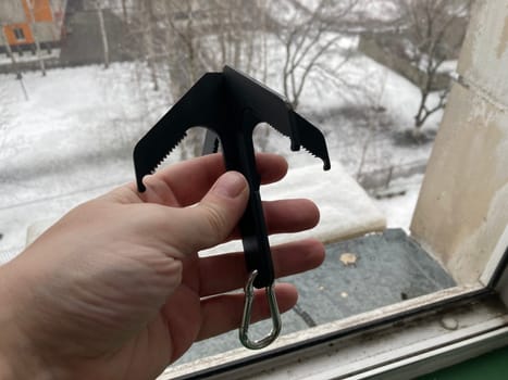 Metal crampon for hiking and the  climbing