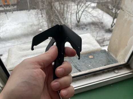 Metal crampon for hiking and the  climbing