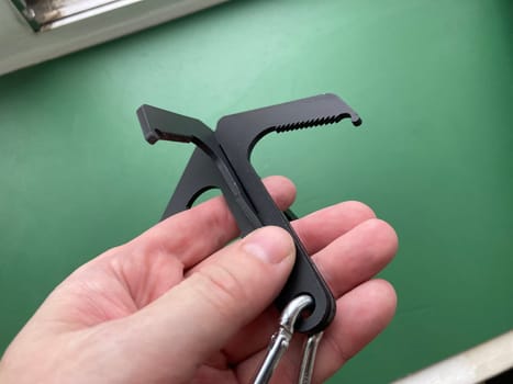 Metal crampon for hiking and the  climbing