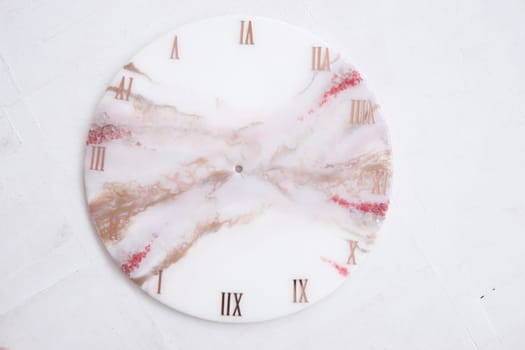 Handmade interior clocks made of epoxy resin. An interior item