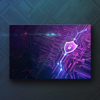 Cyber security document cover graphic for government. High quality illustration