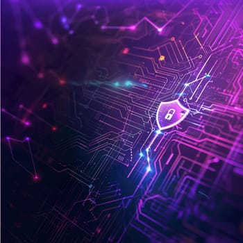 Cyber security document cover graphic for government. High quality illustration