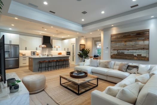 internal view of a modern living room. ai generated