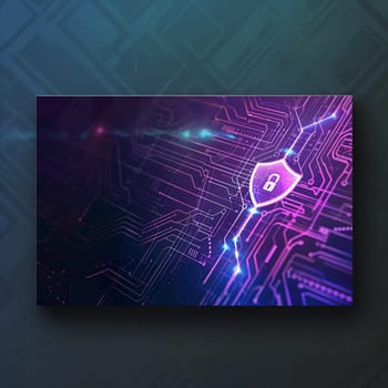 Cyber security document cover graphic for government. High quality illustration