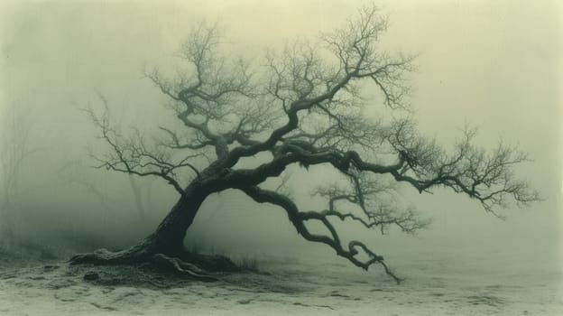 A lonely tree in autumn.