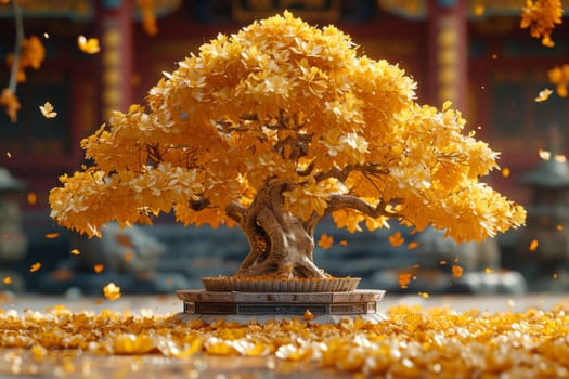 A layout of a beautiful autumn tree for your background.