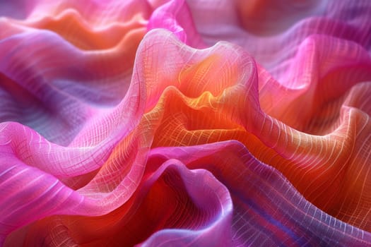 abstract air waves. 3d illustration.