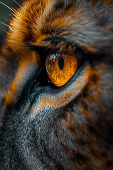 Close-up of a young lioness's face and eyes.