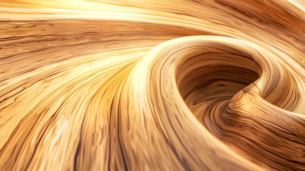 Abstract pattern of swirling sandstone rock formations with golden hues and fluid shapes