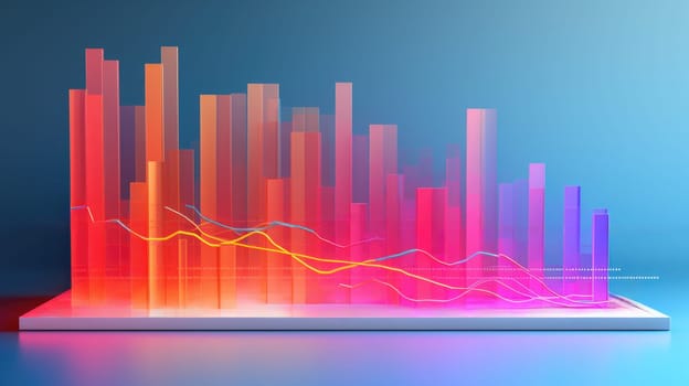 business chart financial report graph, ai