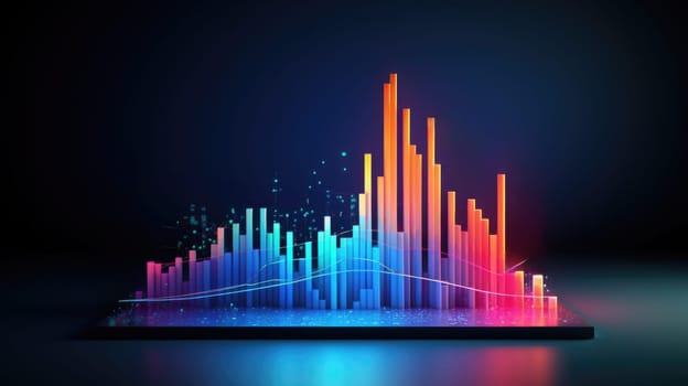 business chart financial report graph, ai