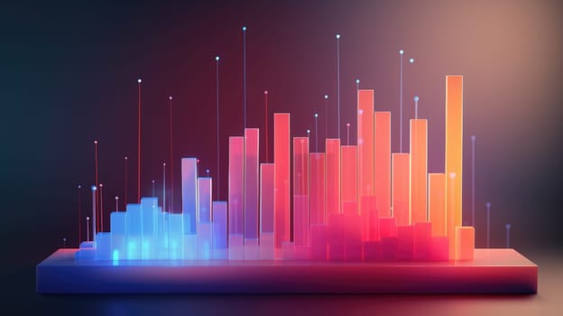 business chart financial report graph, ai