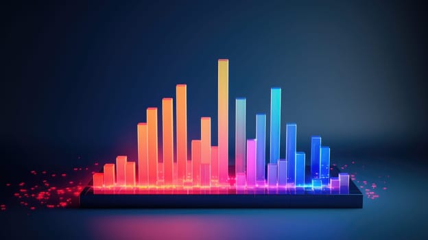 business chart financial report graph, ai